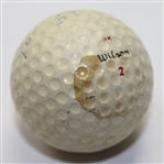 Sam Snead 1951 PGA Championship at Oakmont C.C. Tournament Used Golf Ball Gifted To Ralph Hutchison