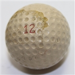 Sam Snead 1954 Masters Win Tournament Used Top Notch Golf Ball-Gifted To Ralph Hutchinson