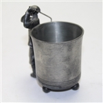 Post Swing Figural Male Golfer with Cup