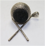 Vintage Cross Clubs Silver Pin Cushion