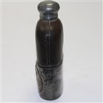 Vintage Leather Flask Depicting 'The Swing'