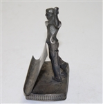 Business Card Holder with Figural Golfer