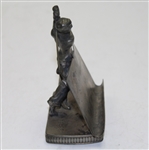 Business Card Holder with Figural Golfer