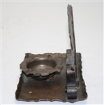 Metal Plump Golfer Ash Tray with Flag