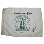 Hale Irwin Signed Inverness CC Screen Flag JSA ALOA