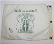Hale Irwin Signed Inverness CC Screen Flag JSA ALOA