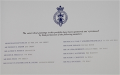 R&A Club St. Andrews Member's Edition Kenneth Reed Signed Portfolio Art Prints #159 JSA ALOA