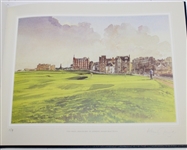 R&A Club St. Andrews Member's Edition Kenneth Reed Signed Portfolio Art Prints #159 JSA ALOA