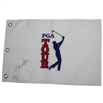 Tom Watson Signed PGA Tour Embroidered Flag JSA ALOA