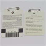 Ben Crenshaw Signed 1984 & 1995 Masters Badges JSA ALOA
