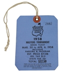 1958 Masters Tournament Series Badge #2882 - Arnold Palmer First Masters Win!
