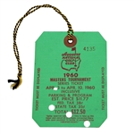 1960 Masters Tournament Series Badge #4135 - Arnold Palmer Winner