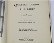1910 'Golfing Curios and The Like' Signed by Author Harry B. Wood JSA ALOA