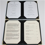 Lot of Two Augusta National Golf Club 2008 Dessert Specials & Wine List Menus