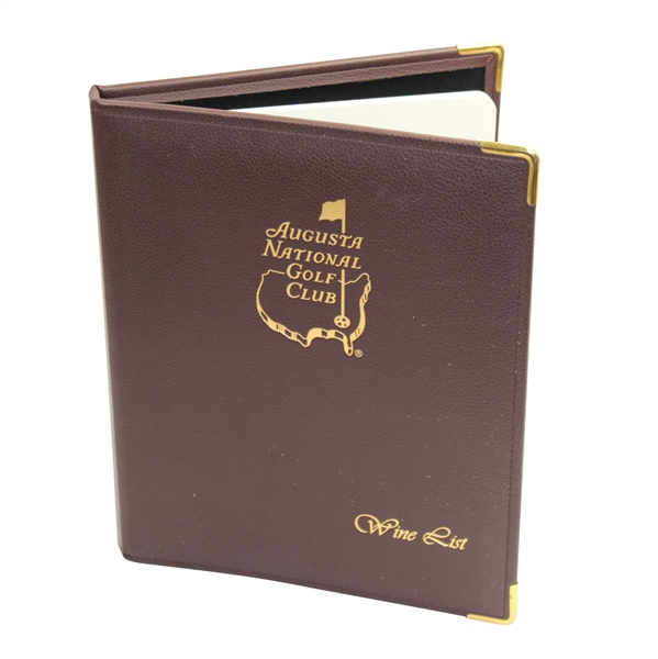 Full Augusta National Golf Club 2012 Season Wine List - 28 Pages