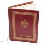Augusta National Golf Club Wines and Beverages 2000 Season Menu