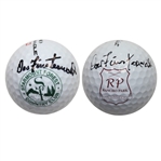 Dow Finsterwald Signed Starmont Forest & Rancho Park Logo Golf Balls JSA COA