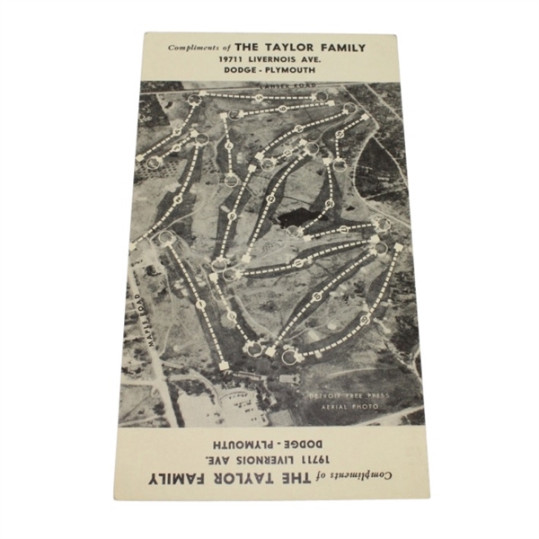 1951 National Open Golf Tournament at Oakland Hills Scorecard - Hogan Win @ The Monster