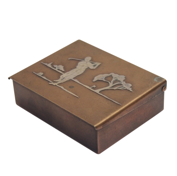 Heintz Sterling on Bronze Box with Insignia