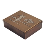 Heintz Sterling on Bronze Box with Insignia