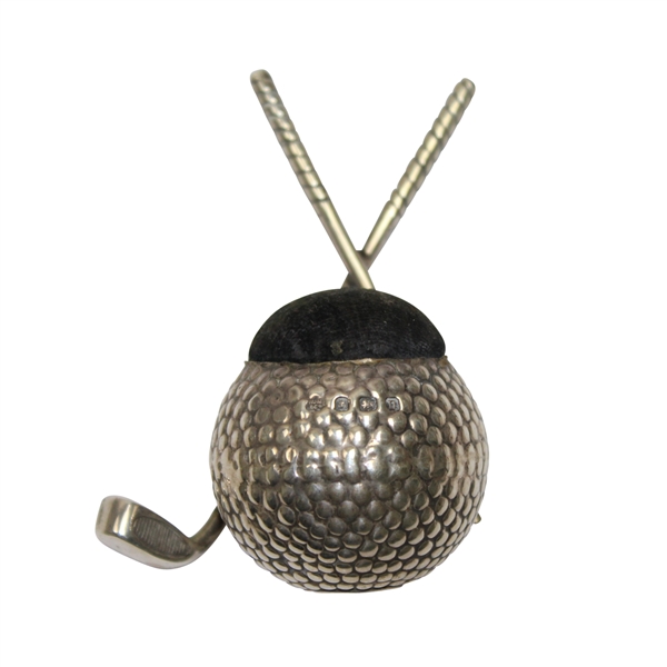 Vintage Cross Clubs Silver Pin Cushion