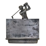 Business Card Holder with Figural Golfer