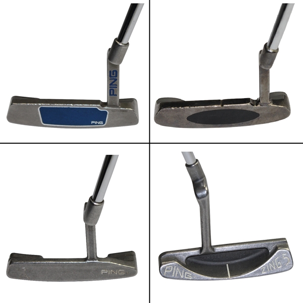Lot of 4 Putters - PING G2i Anser, Professional Warranty Corporation Putter, PING Anser 5, & PING Zing 5