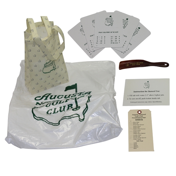 Miscellaneous Lot of Augusta National GC Items - Scorecards, Shoe Horn, Memo, etc.