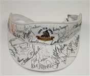 Multi-Signed 1994 US Open at Oakmont Visor with Woods, Stewart, Nelson, and others JSA ALOA