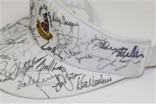 Multi-Signed 1994 US Open at Oakmont Visor with Woods, Stewart, Nelson, and others JSA ALOA