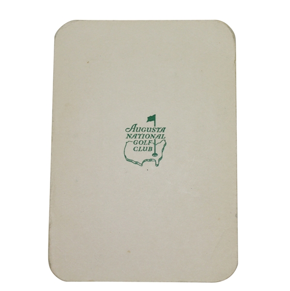 Original Masters Par 3 Scorecard