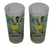 Set of Two Masters Commemorative Catstudio Frosted Glasses