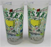 Set of Two Masters Commemorative Catstudio Frosted Glasses