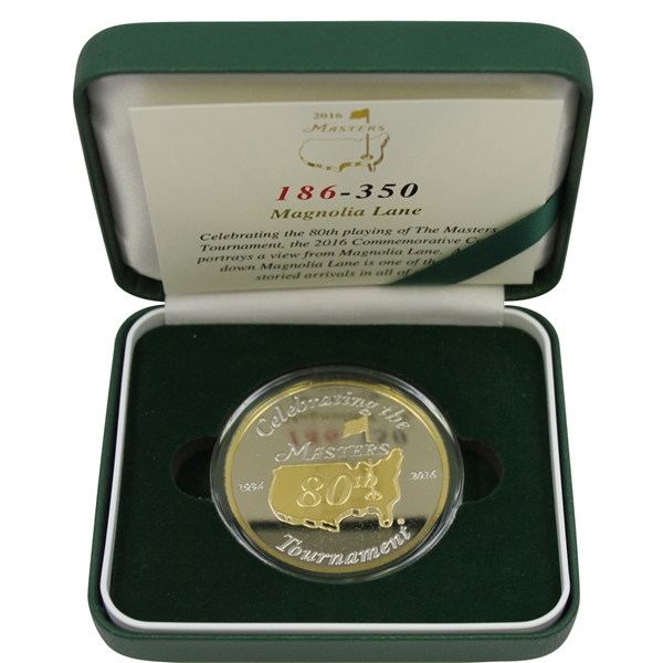 2016 Masters Commemorative Coin #186/350