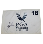 Tiger Woods Signed 2000 PGA Championship at Valhalla Flag JSA ALOA