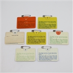 Lot of Seven Masters Badges: 1969, 1971, 1973, 1976, 1977, 1978, & 1979