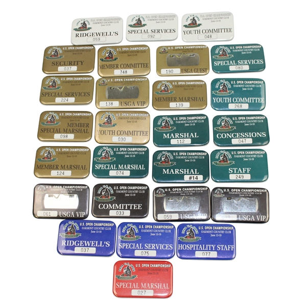 Lot of 27 Assorted 1994 US Open at Oakmont Badges