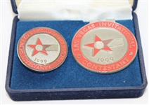 Lot of Three Las Vegas Invitational Contestant Badges - 1999, 2001, & 2003