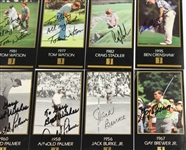 Lot of 12 Signed G.S.V. Golf Cards - Palmer, Watson, & others JSA ALOA