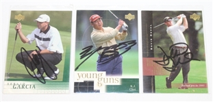 Lot of 14 Signed Assorted Golf Cards JSA ALOA