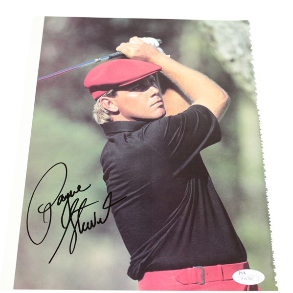 Payne Stewart Signed 8x10 Post Swing Magazine Page JSA #P36780