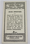 1926 Jess Sweetser Lambert & Butler Rookie Golf Card #30 - England