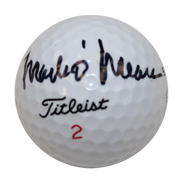 Mark OMeara Signed Masters Logo Golf Ball JSA ALOA