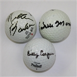 Lot of Ten Signed Golf Balls - Some Multi-Signed JSA ALOA