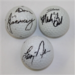 Lot of Ten Signed Golf Balls - Some Multi-Signed JSA ALOA