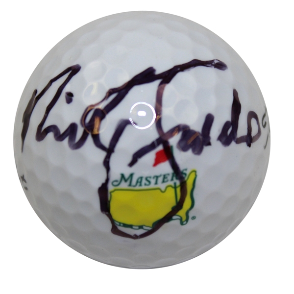 Nick Faldo Signed Masters Logo Golf Ball JSA ALOA