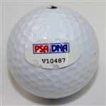 Jack Nicklaus & Arnold Palmer Dual Signed Hall of Fame Logo Golf Ball PSA #V10487