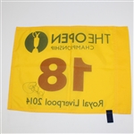 Rory McIlroy Signed 2014 Open Championship at Royal Liverpool Flag JSA ALOA