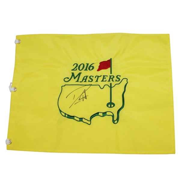 Danny Willett Signed 2016 Masters Embroidered Flag JSA ALOA