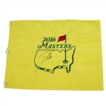 Danny Willett Signed 2016 Masters Embroidered Flag JSA ALOA